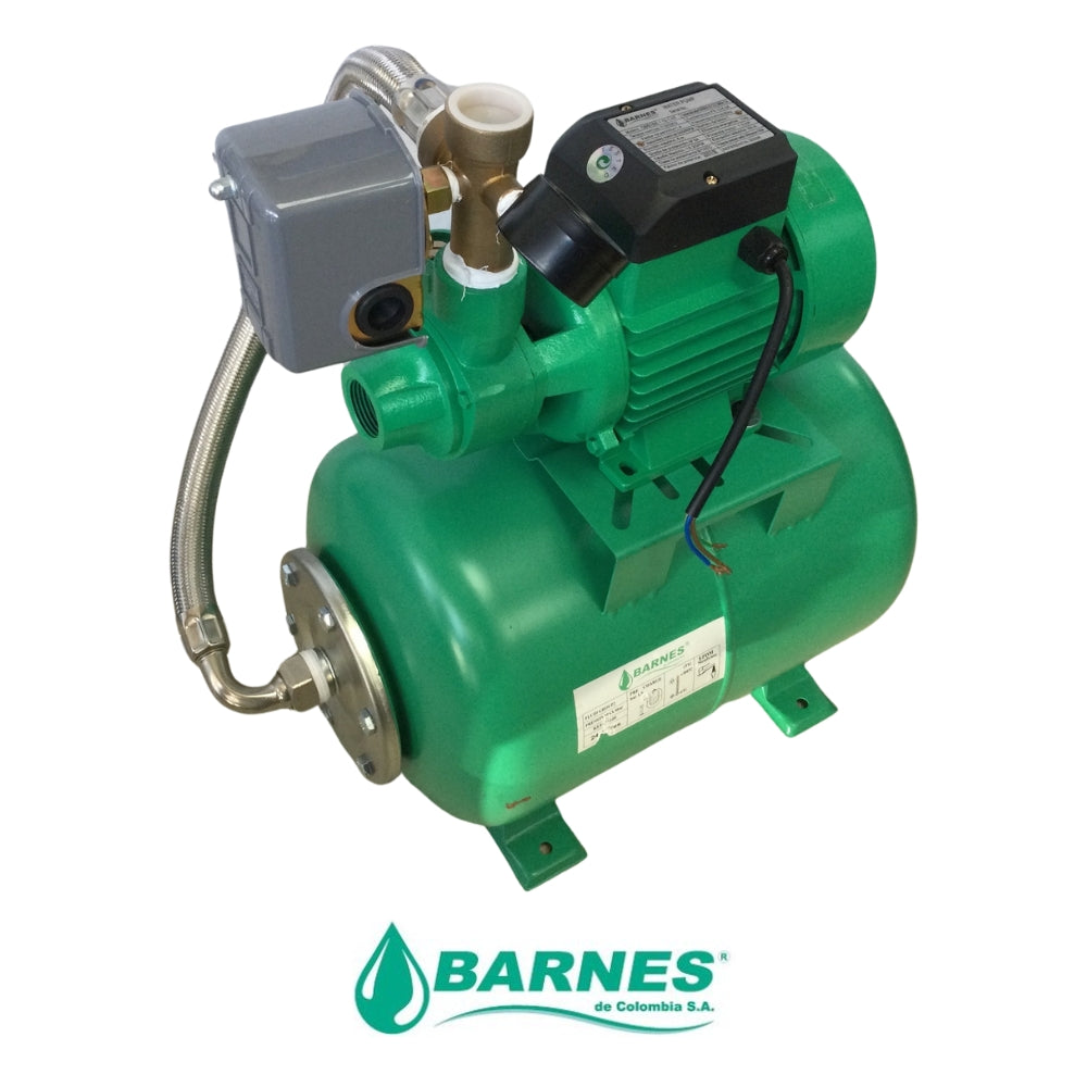 BOMBA DE AGUA PERIFERICA 110V/220V DE 1 HP CON TANQUE PRESION DE 24 L 1J2107