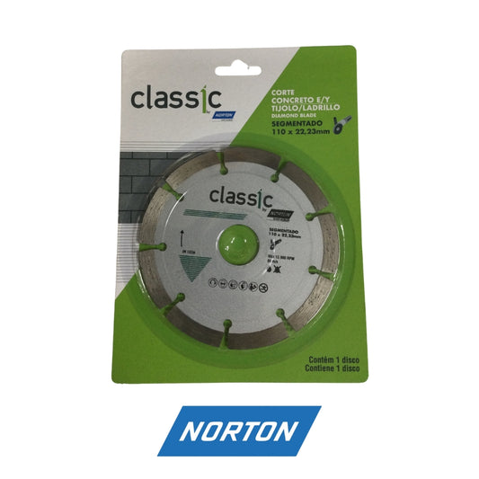 DISCO DIAMANTADO BORDE SEGMENTADO 4 1/2 X 7/8 PULGADAS NORTON