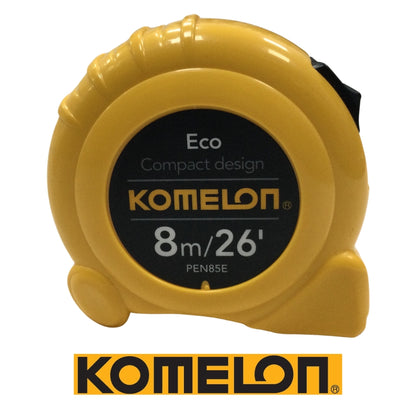 CINTA METRICA 8M ECO AMARILLA KOMELON