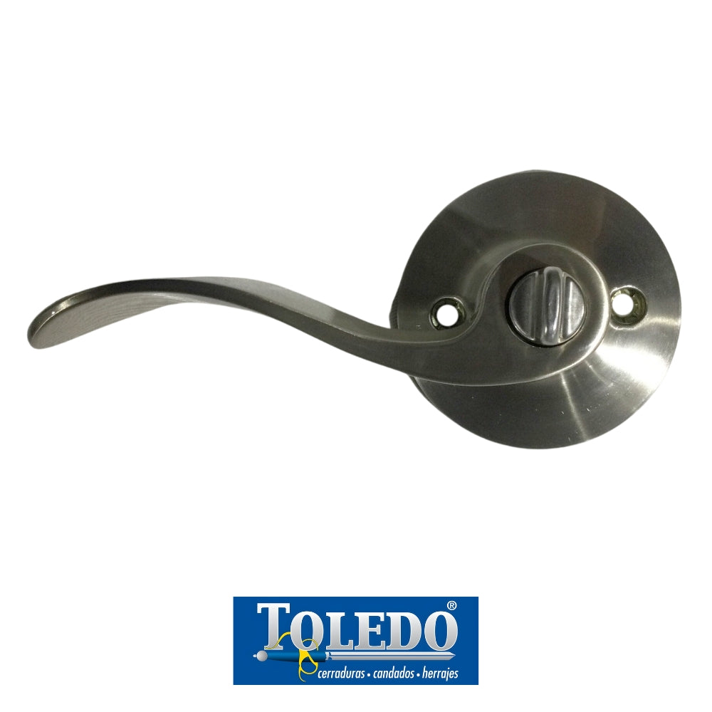 CERRADURA DE LEVER MERIDA  LLAVE-BOTON SATIN NIQUEL TOLEDO CV1900-ME-US15