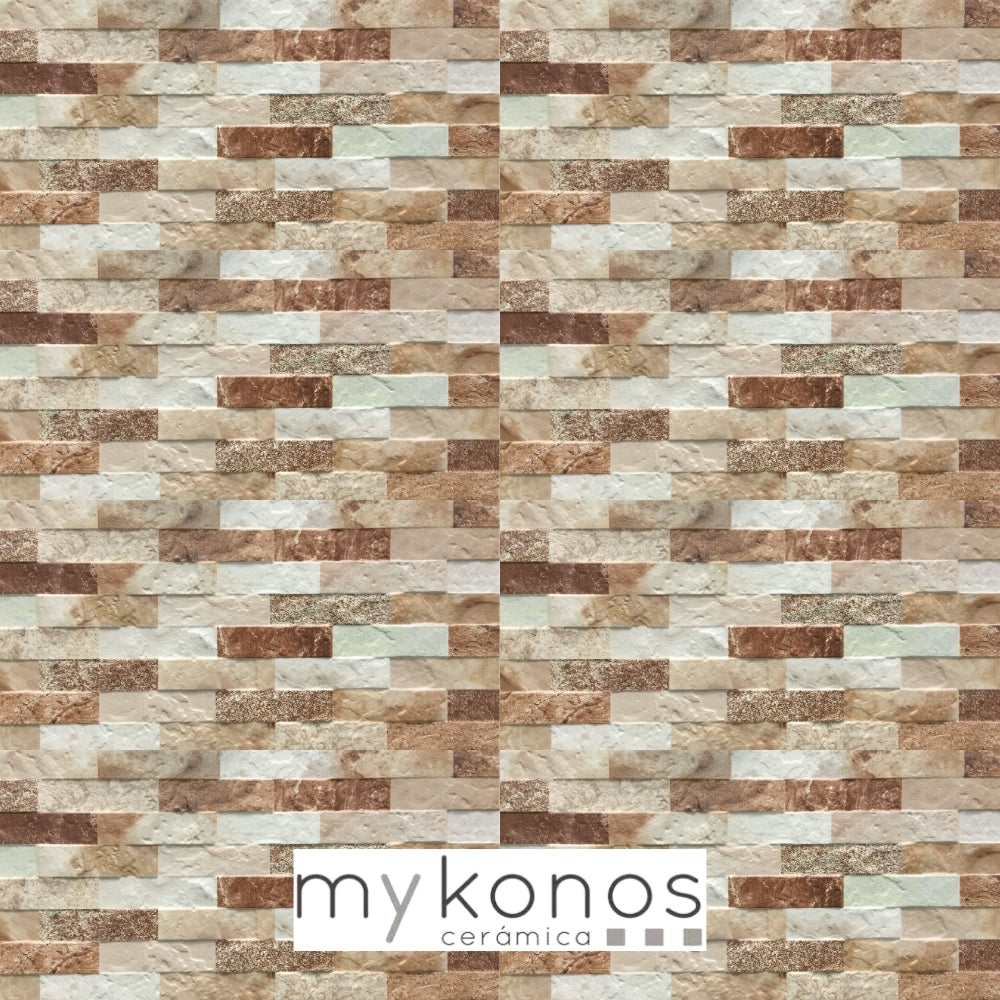 REVESTIMIENTO CERAMICO MYKONOS BEIGE MATE 25X50CM 1.63M2/CAJA