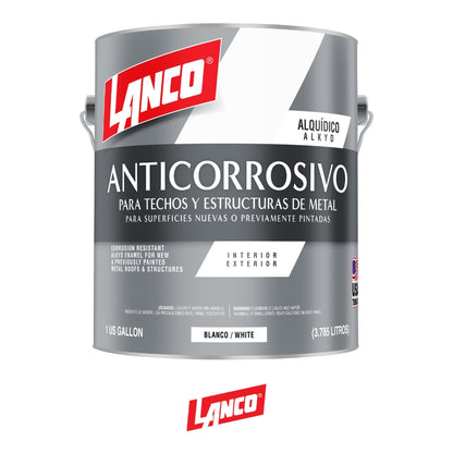 PINTURA ANTICORROSIVO BLANCO GALON VA1452-4 LANCO