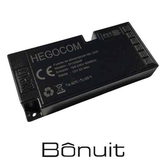 FUENTE DE ALIMENTACION PARA PERFIL LED 12V-2A 24S SLIM DIMERIZABLE