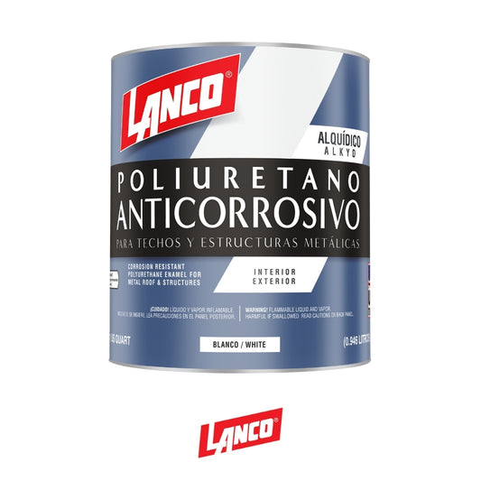 PINTURA ANTICORROSIVO POLIURETANO BLANCO 1/4 MM93-5 LANCO