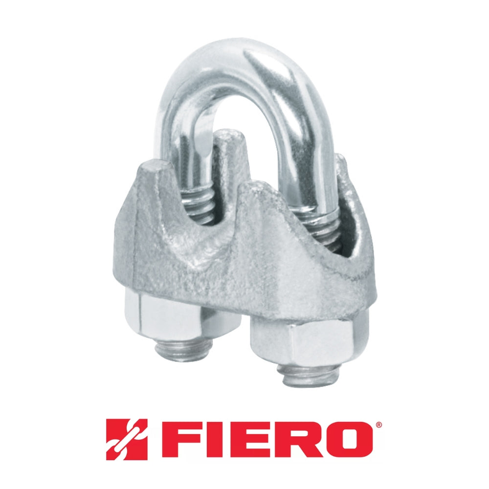 GRAPA PARA CABLE DE ACERO 5/16" FIERO  (2 PIEZAS)