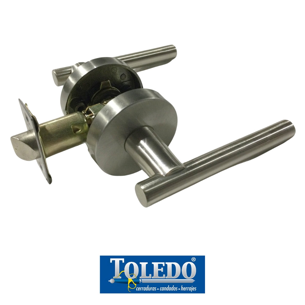 CERRADURA LEVER ITALICA BOTON SATIN NIQUEL V1920-IT-US15