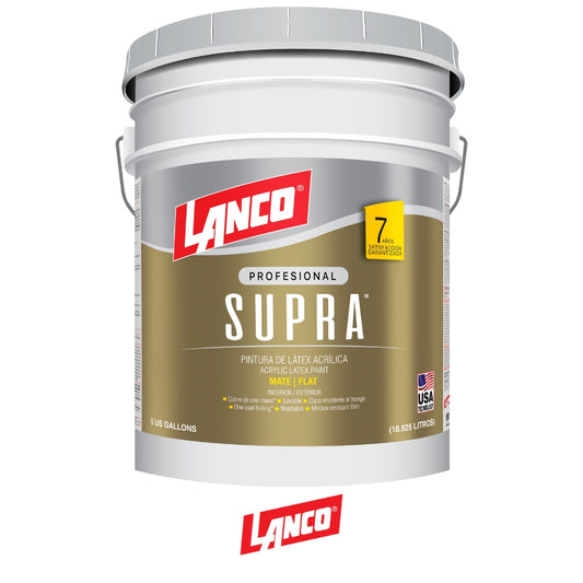 PINTURA SUPRA LATEX ACCENT 5 GALONES VA966-2 LANCO