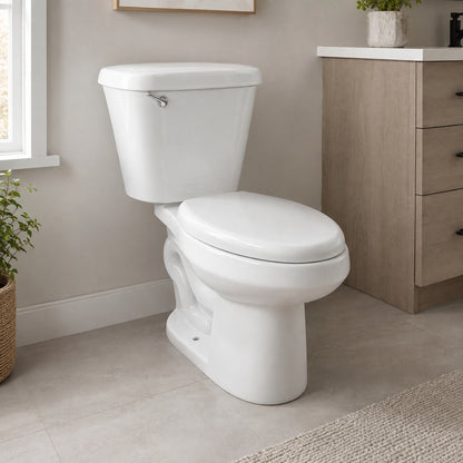 INODORO DOS PIEZAS ELONGADO COLOR BLANCO BALTIC SR-739A