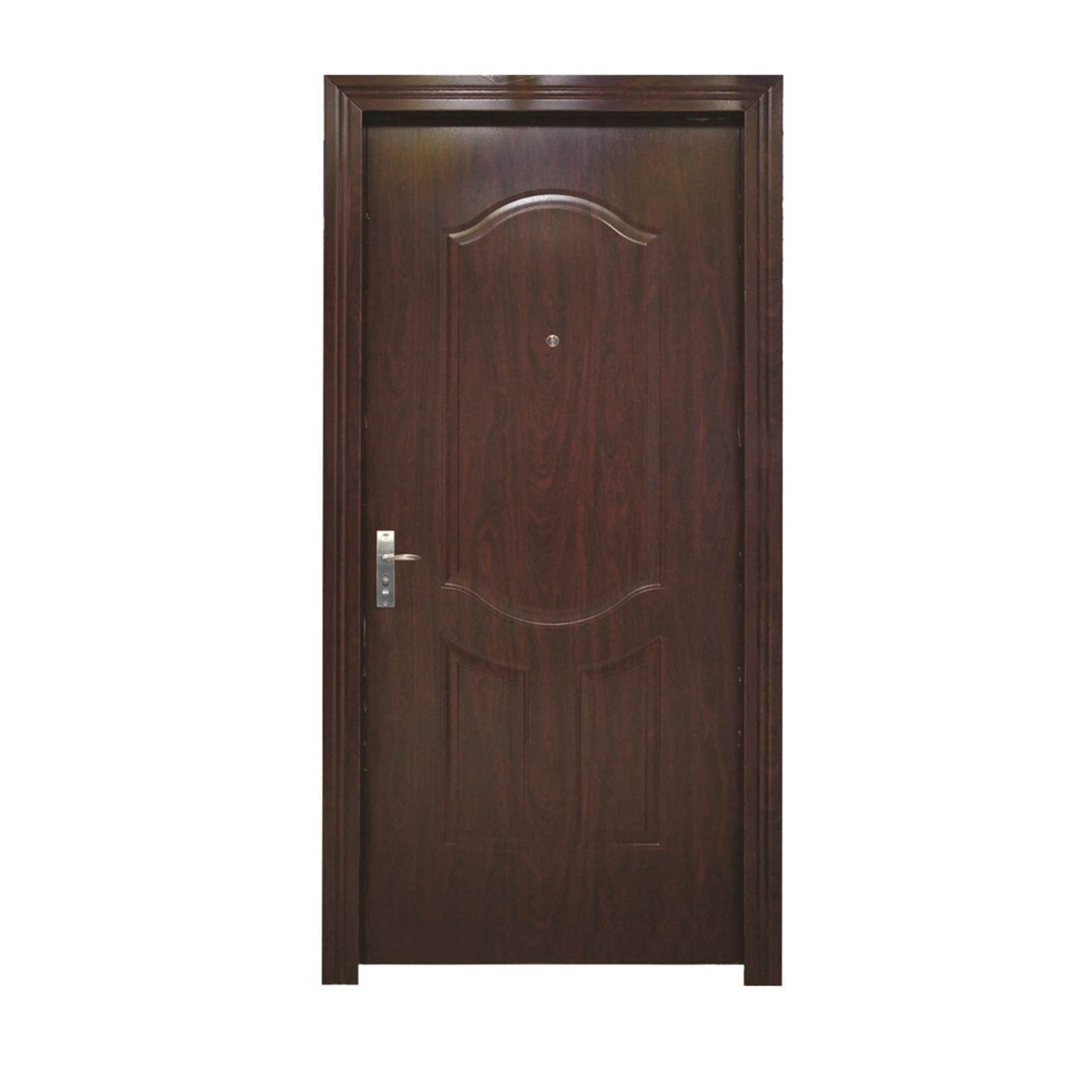 PUERTA MULTIPUNTOS GALVANIZADA 3 PANELES 3 PIES X 7 PIES  ACABADO MADERA DERECHA SECURE
