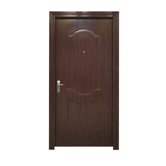 PUERTA MULTIPUNTOS GALVANIZADA 3 PANELES 3 PIES X 7 PIES  ACABADO MADERA DERECHA SECURE