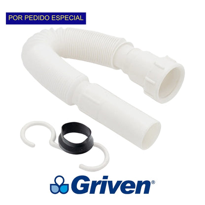 TRAMPA FLEXIBLE PARA LAVAMANO 1-1/4 PULGADAS GRIVEN A367-MP003