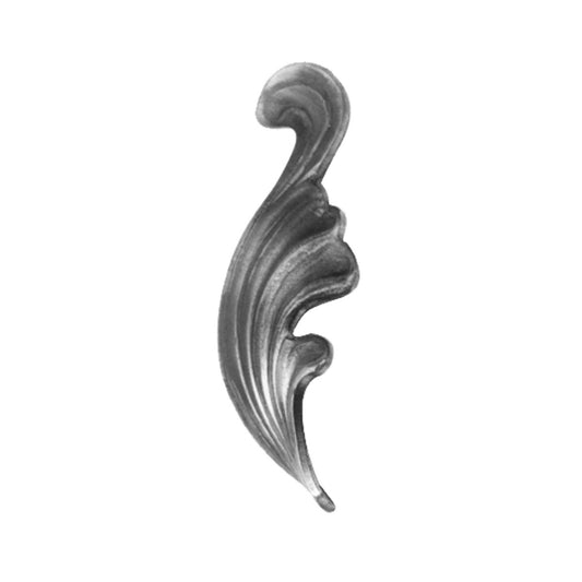 PETALO DE HIERRO FORJADO DERECHO 4X40X110mm - 136/1