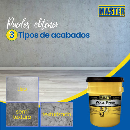 PASTA CEMENTICIA WALL FINISH 40 LIBRAS  MASTER D095P/D094P
