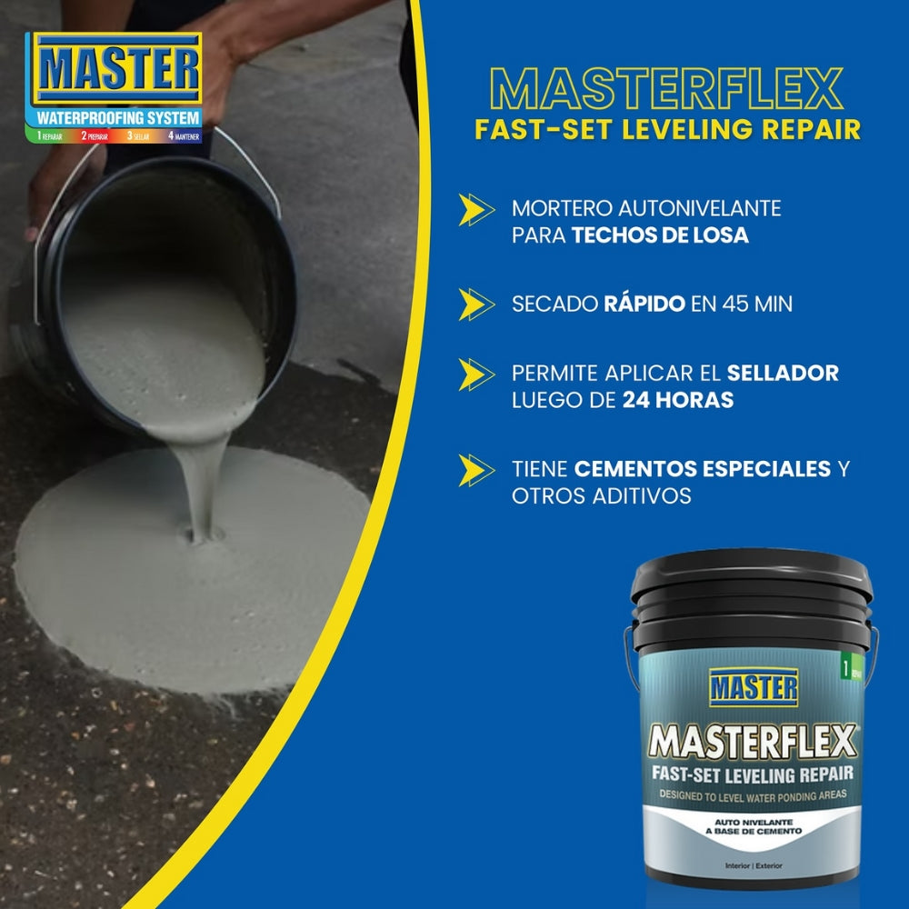 MORTERO FAST SET LEVELING REPAIR 40# PL D118 MASTER