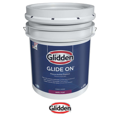 PINTURA GLIDE-ON ACRILICA MATE U-ACCENT 5 GALONES 19A0275805 GLIDDEN