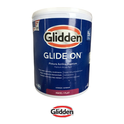 PINTURA GLIDE-ON ACRILICA MATE U-ACCENT GALON 19A0475805 GLIDDEN