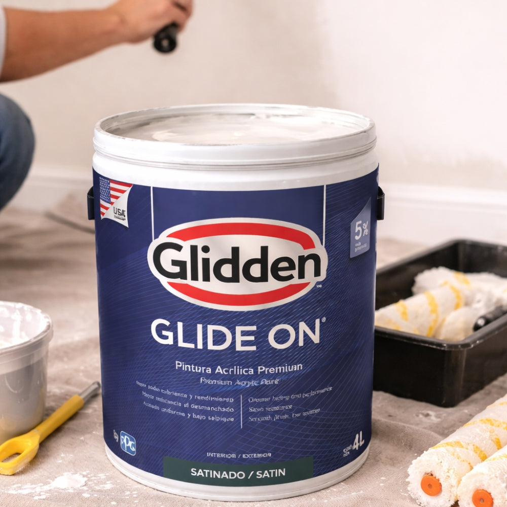 PINTURA GLIDE-ON SATIN PASTEL GALON 19A0475806 GLIDDEN