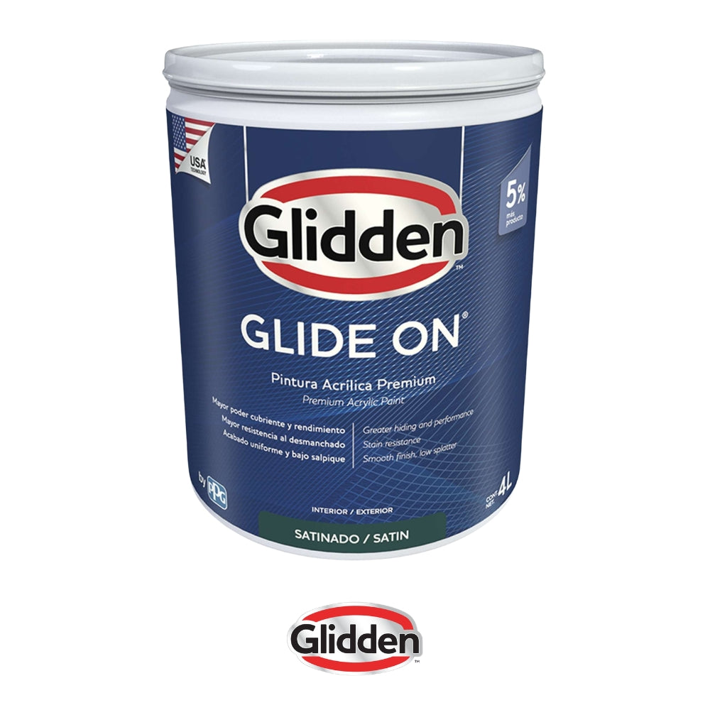 PINTURA GLIDE-ON SATIN PASTEL GALON 19A0475806 GLIDDEN