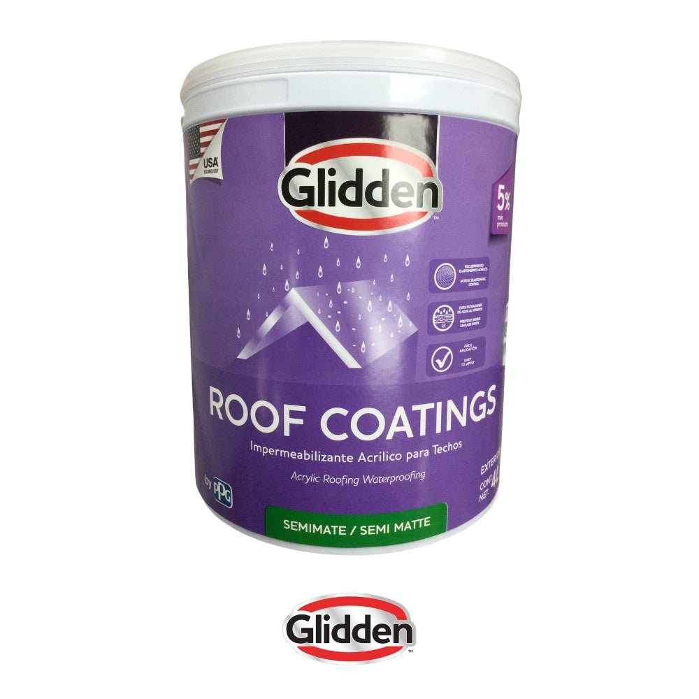 PINTURA IMPERMEABILIZANTE ROOF COATING BLANCO GALON 19A0476702 GLIDDEN