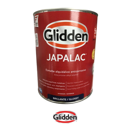 PINTURA ESMALTE BRILLANTE JAPALAC BLACK GALON 19A0475988 GLIDDEN