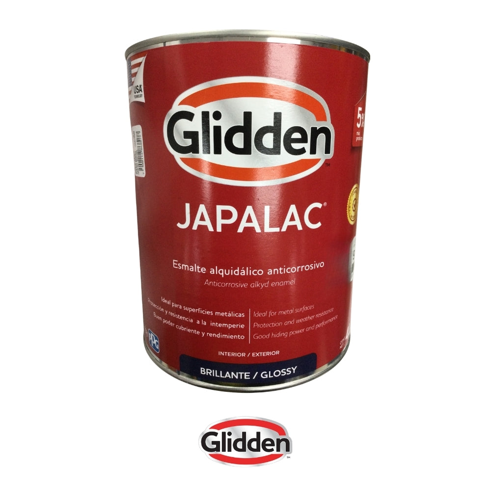 PINTURA ESMALTE BRILLANTE JAPALAC WHITE GALON 19A0475987 GLIDDEN