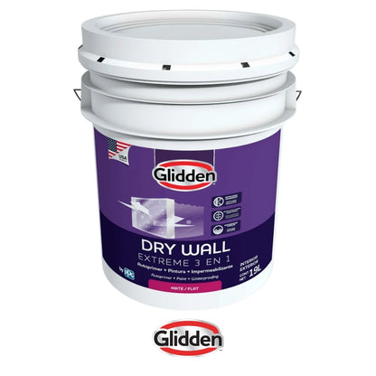 PINTURA GLIDDEN DRY WALL EXT 3 EN 1 BCO MATE 5GL 19A0276718