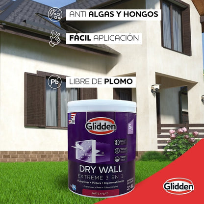 PINTURA GLIDDEN DRY WALL EXT 3 EN 1 INT MATE GL 19A0476722