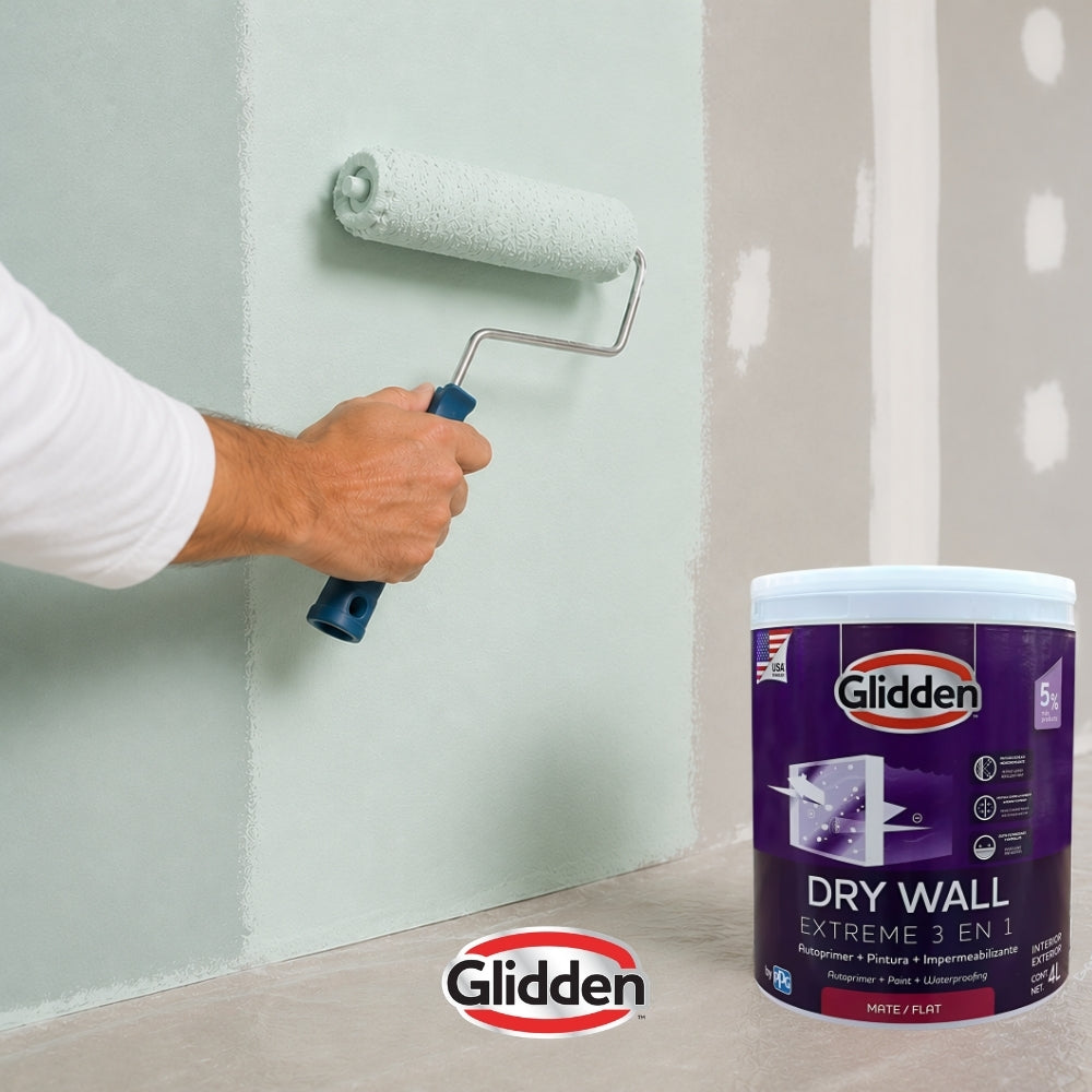 PINTURA GLIDDEN DRY WALL EXT 3 EN 1 PASTEL MATE GL 19A0476724