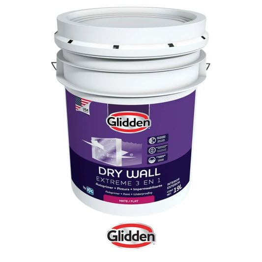 PINTURA GLIDDEN DRY WALL EXT 3 EN 1 UAC MATE 5GL 19A0276720
