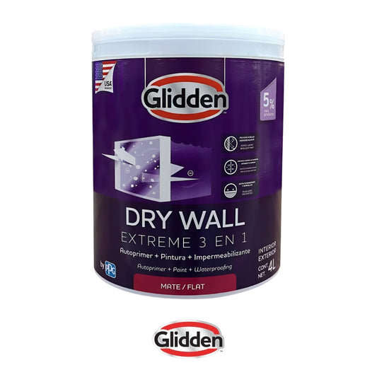 PINTURA GLIDDEN DRY WALL EXT 3 EN 1 UAC MATE GL 19A0476720