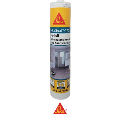 SELLADOR SILICONA ACÉTICA SIKASEAL-170 TRANSPARENTE  280 ML