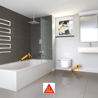 SELLADOR SILICONA ACÉTICA SIKASEAL-170 BLANCO  280 ML