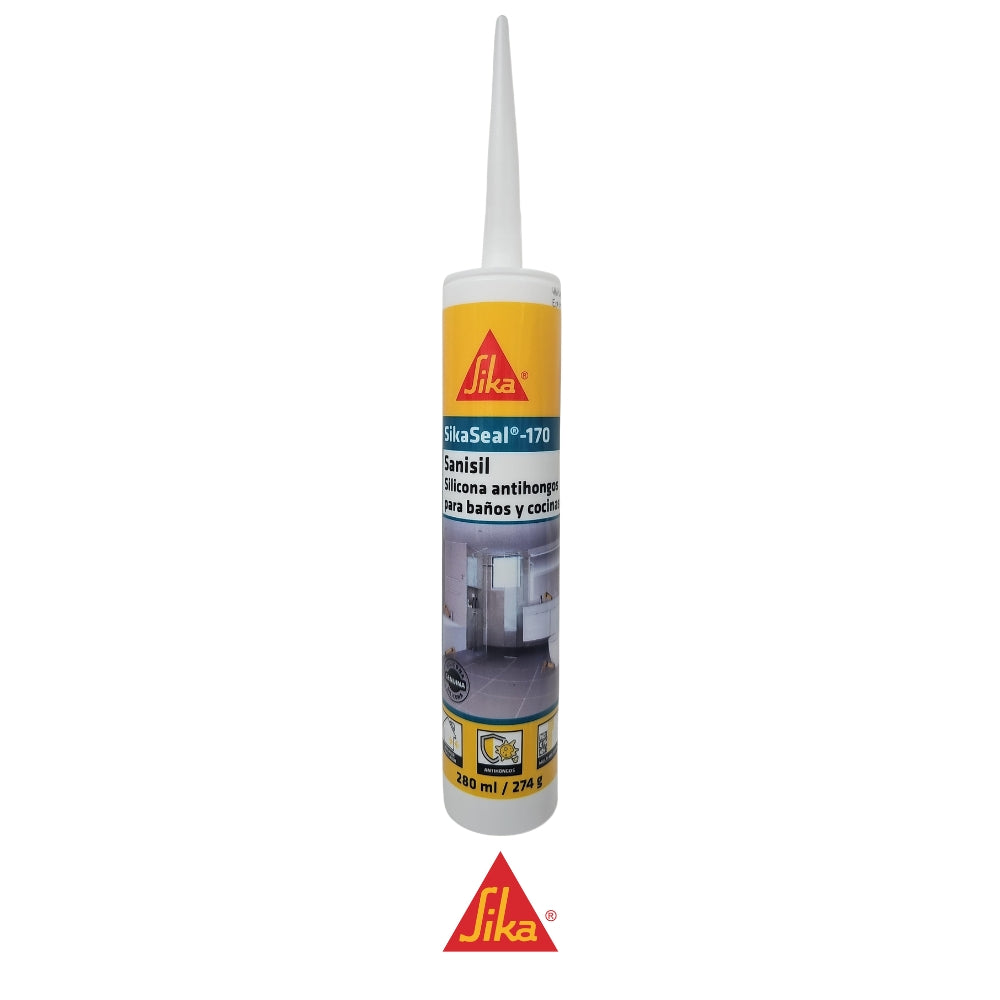 SELLADOR SILICONA ACÉTICA SIKASEAL-170 BLANCO  280 ML