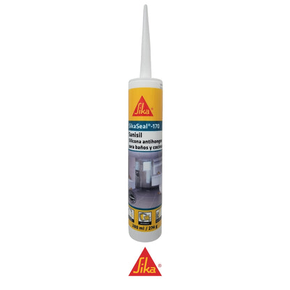 SELLADOR SILICONA ACÉTICA SIKASEAL-170 BLANCO  280 ML