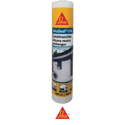 SELLADOR SILICONA NEUTRA SIKASEAL-174 BLANCO  280 ML