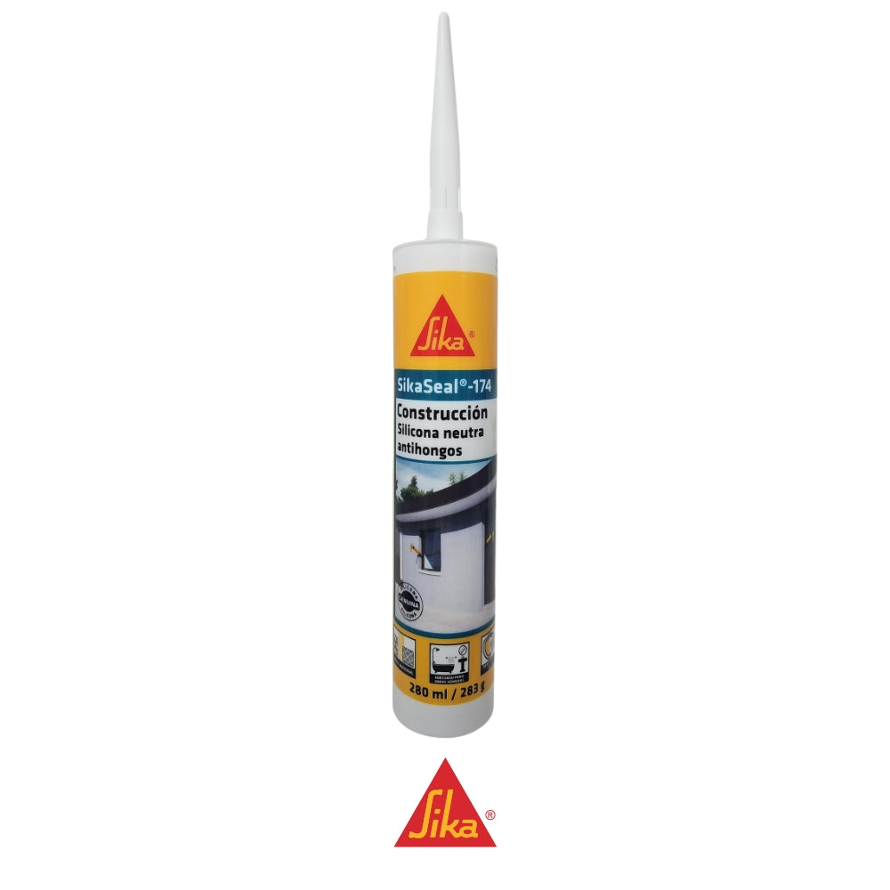 SELLADOR SILICONA NEUTRA SIKASEAL-174 BLANCO  280 ML