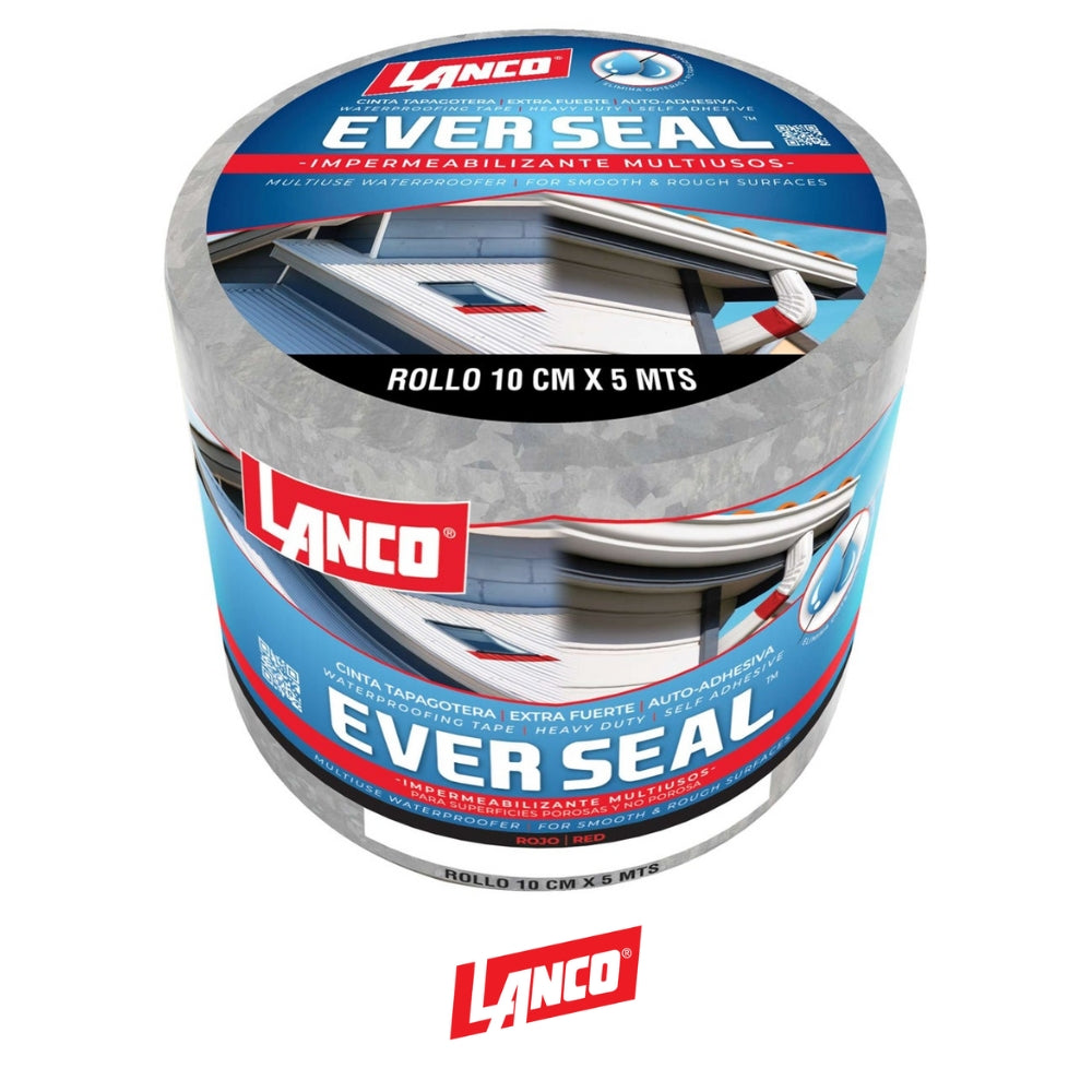 CINTA AUTOADHESIVA IMPERMEABILIZANTE ROJA 10CM X 5M ES4497-18 LANCO