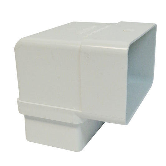 CODO 90 RECT PVC CANOA BL C/C