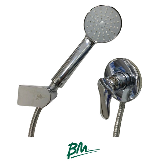 GRUPO DE DUCHA MONOMANDO CON SALIDA EXTERNA Y REGADERA TOKIO PLUS BM-3504