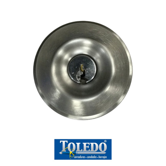 CERRADURA DE  POMO AVILA LLAVE-BOTON ACERO INOXIDABLE TOLEDO