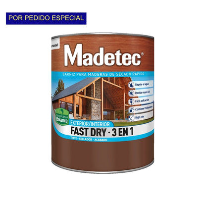 BARNIZ 3 EN 1 MADETEC FAST DRY PALO/ROSA QTO 9605 PINTUCO