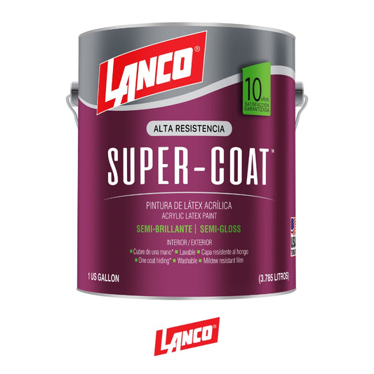 PINTURA SUPER COAT SEMI BRILLANTE ACCENT GALON WG528-4 LANCO