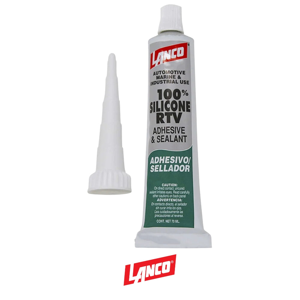 SILICON 100% INDUSTRIAL RTV  TRANSPARENTE 70ML TP892-19 LANCO