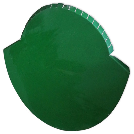 TAPA CABALLETE PARA TEJA METALICA ACABADO VERDE OPACO TEJAGALA