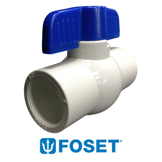 LLAVE DE PASO PVC LISA 3/4 IN