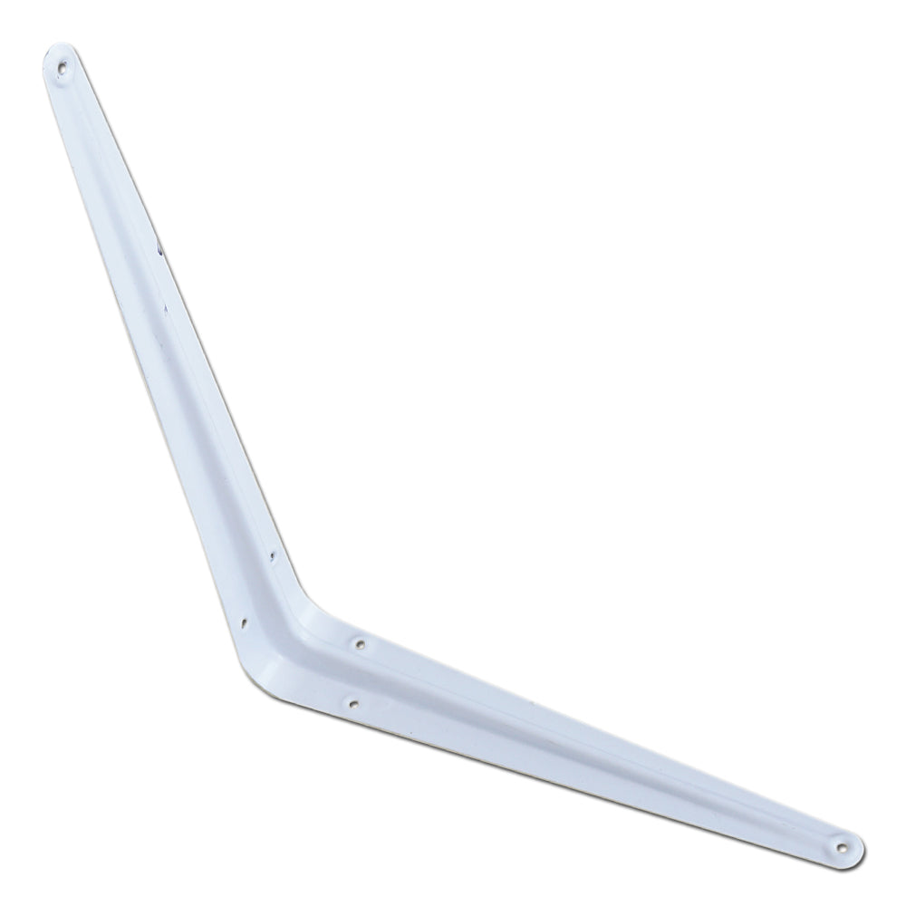 BRAZO TIPO ESCUADRA BLANCA PARA TABLILLA DE MUEBLE 10 PULGADAS X 12 PULGADAS 1mm FIERO