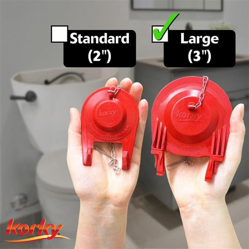 REPUESTO FLAPPER KORKY 3 IN UNIVERSAL ROJO 3070BP