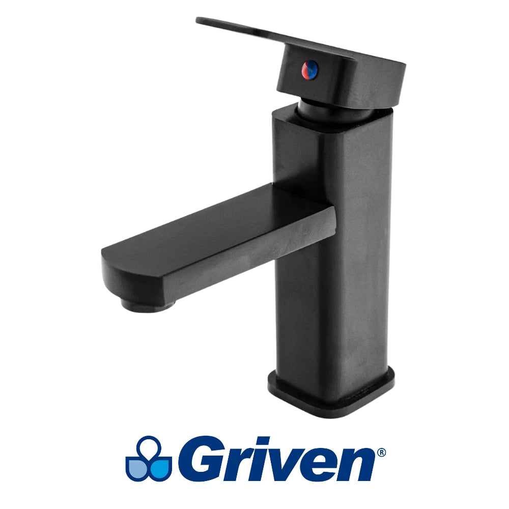 LLAVE MONOMANDO DE LAVAMANOS NEGRO GRIVEN A367-BF601-3-8