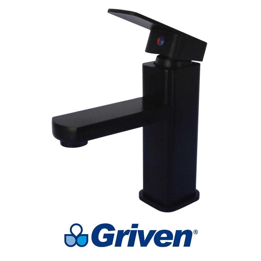 LLAVE MONOMANDO DE LAVAMANOS NEGRO GRIVEN A367-BF601-3-8