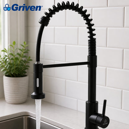 LLAVE MONOMANDO DE FREGADOR NEGRO GRIVEN A367-BF-8805B-3-8